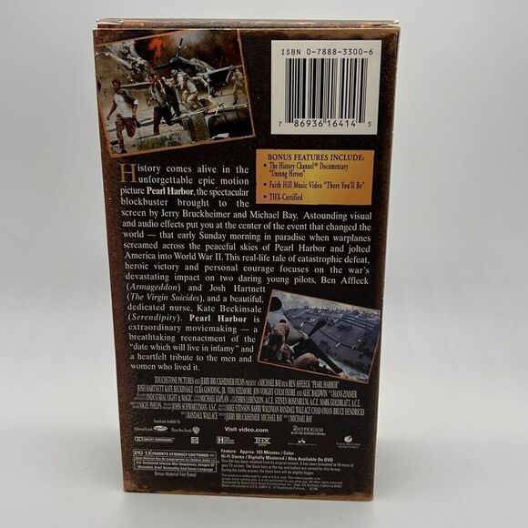 Pearl Harbor Movie VHS 2001 2-Tape Set 60th Anniversary Commemorative - Picture 2 of 3